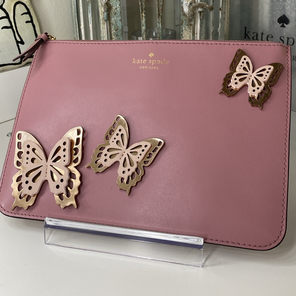 Kate spade All The Buzz Padded Butterfly Pouch - Picture 5 of 8